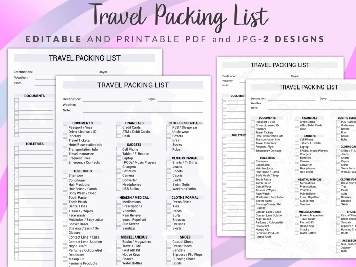 Road Trip Packing List